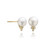 Timeless Ladies Pearl Studs with Gold Setting Timeless Ladies Pearl Studs with Gold Setting