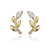 Leaf Motif Diamond Stud Earrings Leaf Motif Diamond Stud Earrings