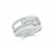 Love Story Pave White Diamond Coiled Ring