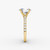 Ladies' Fish Tail Pave Set Crossover Engagement Ring