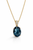 London Blue Topaz & Diamond Pendant Necklace