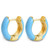 Tereza of Naxos Pop Creole Earrings in Light Blue Jewellery 35 € Tereza's Greek Concept Store