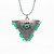 Limited: Emerald on Black "Fylachto" Talisman, Lucky Charm, Pendant
