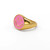 Smiley Ring in Bubblegum Pink