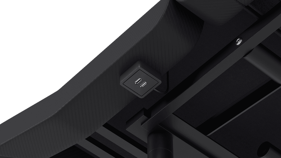 USB-A and USB-C charging ports on the side of the FORM Adjustable Bed Base