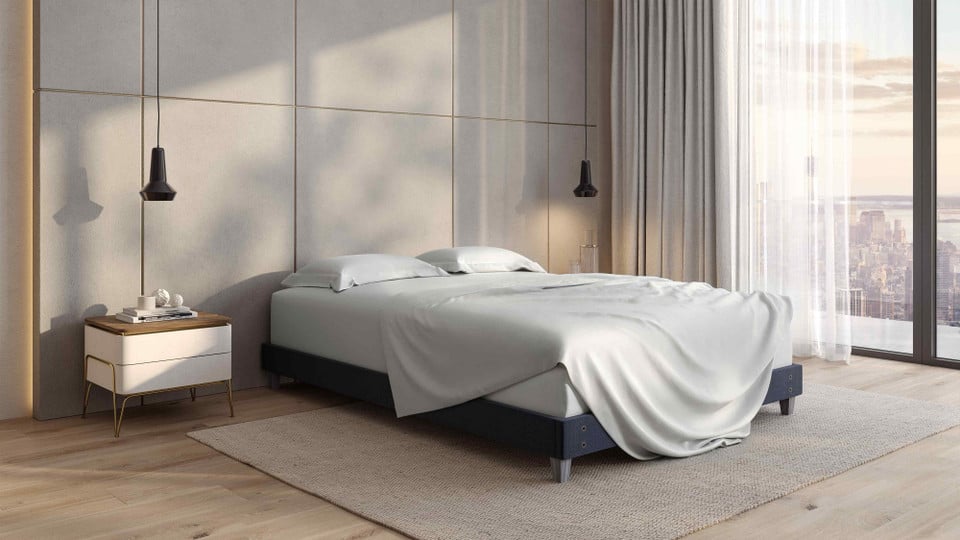 FORM TENCEL™ Sheets on a made bed