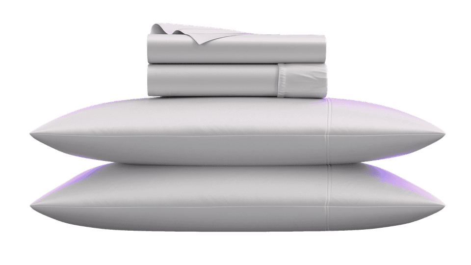 Folded white FORM TENCEL™ Sheets with pillowcases