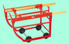 KNOCKDOWN COMBINATION DRUM CRADLE - 5 INCH HARD RUBBER WHEELS