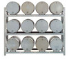 CONVERTIBLE RACK STARTER UNIT 12 DRUMS HORIZONTAL STORAGE