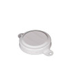 3/4 INCH ROUND HEAD STEEL CAPSEAL, WHITE