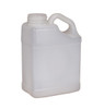 4 LITER F-STYLE NATURAL PLASTIC BOTTLE WITH SLANTED HANDLE