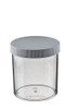 16 OZ WIDE MOUTH POLYSTYRENE JAR WITH LID