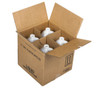 1 GALLON NATURAL HDPE ROUND BOTTLES WITH SHIPPING BOX