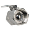 STAINLESS STEEL REVERSE HANDLE IBC BALL VALVE, UNIVERSAL FIT