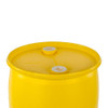 30 Gallon Plastic Drum, Closed, UN Rated, Fittings – Yellow