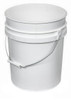 5 Gallon Plastic Pail, Open Head, 100 Mil - White