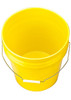 5 Gallon Plastic Pail, Open Head - Yellow