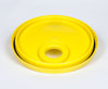 Plastic Pail Lid with Screw Cap Opening - Yellow