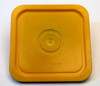 4 Gallon Square Plastic Pail Snap On Lid - Yellow