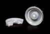 White Industrial Vented Plastic Screw Cap - 70mm