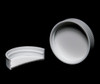 White Polypropylene Screw Caps - 43 mm