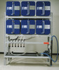 OIL STORAGE AND DISPENSING SYSTEM - SIX, 65 GALLON CONTAINERS