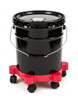 PAIL DOLLY FOR 5 AND 6 GALLON ROUND PAILS - RED