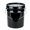 5 GALLON STEEL PAIL, OPEN HEAD, LUG, FLEXSPOUT ® OPENING - BLACK