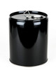 5 GALLON STEEL PAIL, CLOSED HEAD, UNLINED, PULL-UP SPOUT - BLACK