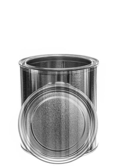 1/2 Gallon Metal Paint Can with Lid Unlined