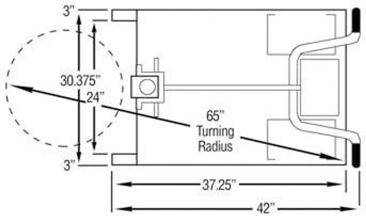 VALLEY CRAFT® ROTO-LIFT DRUM HANDLER - 90 INCH BATTERY MODEL - COUNTER WEIGHT