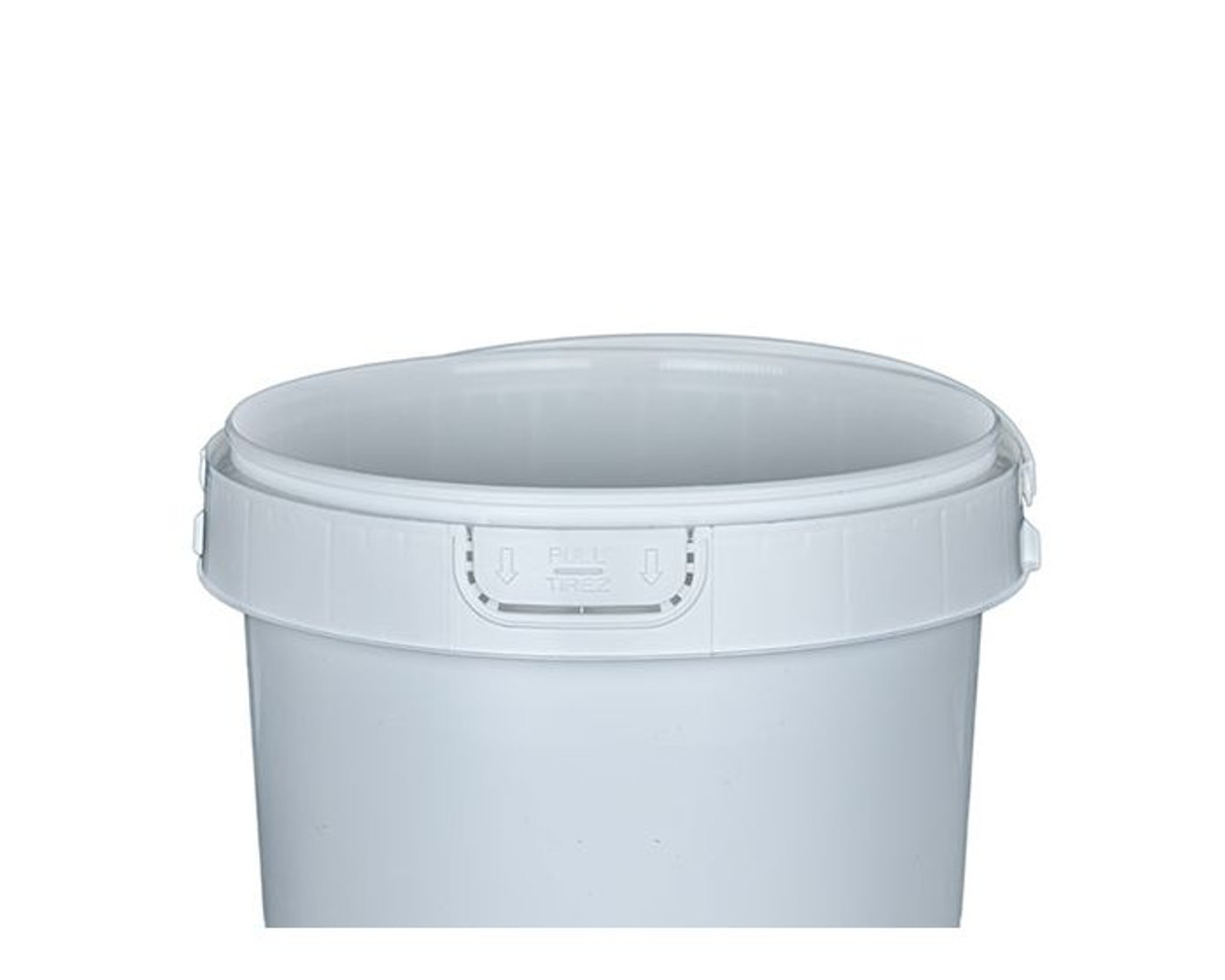 60383-001-08 1 Gallon Round Plastic Container - Handle - IPL
