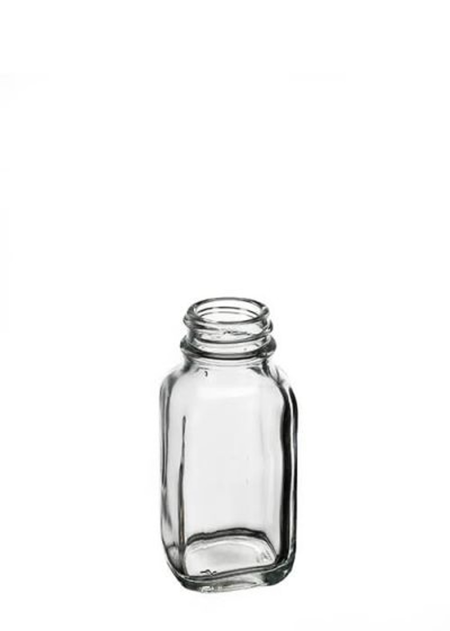 Bulk 2oz Glass Jars: 2oz French Square Glass