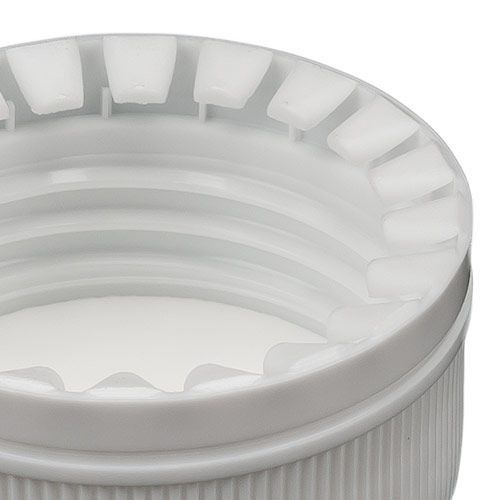 TAMPER EVIDENT WHITE POLYPROPYLENE SCREW CAP - 38MM