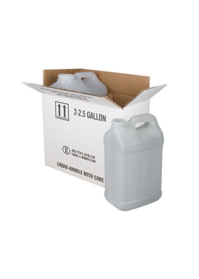 10 LITER NATURAL HDPE F-STYLE BOTTLES WITH SHIPPING BOX