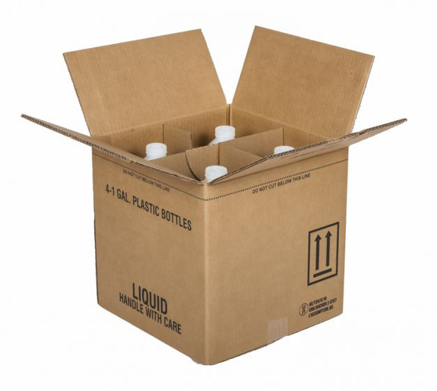 1 GALLON NATURAL HDPE ROUND BOTTLES WITH SHIPPING BOX