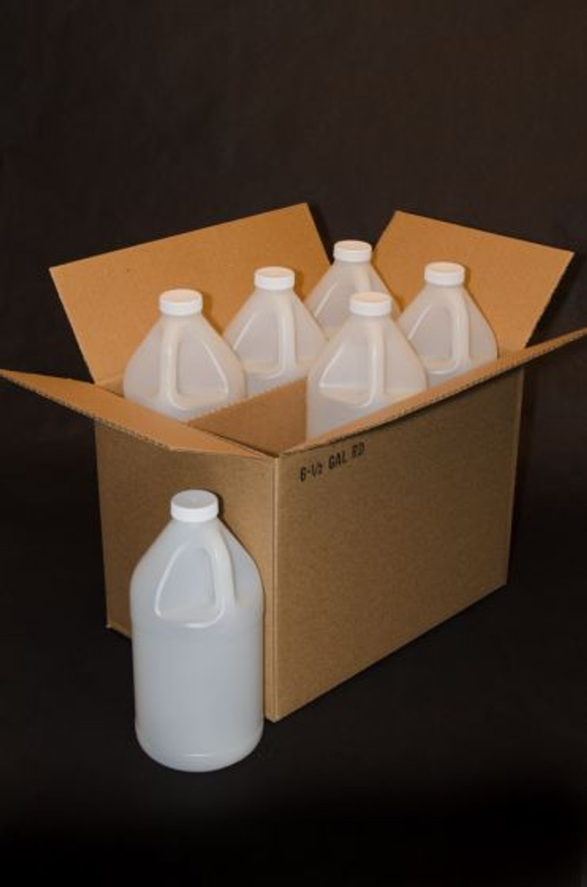 1/2 GALLON ROUND POLYETHYLENE BOTTLES, SHIPPING BOX