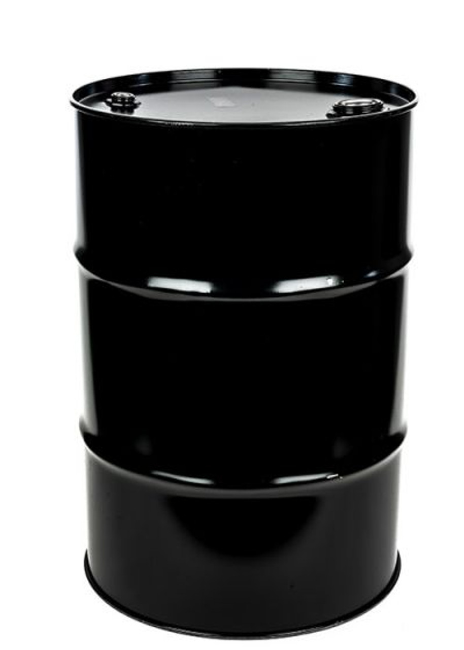 30 GALLON CLOSED HEAD STEEL DRUM, UN RATED, LINED - BLACK