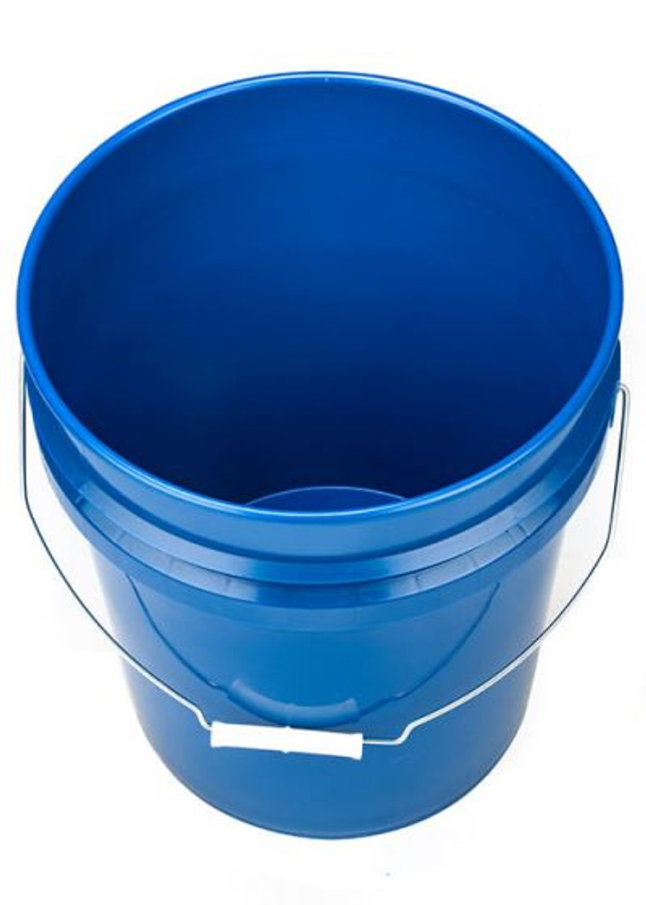 5 Gallon Plastic Pail, Open Head - Navy Blue