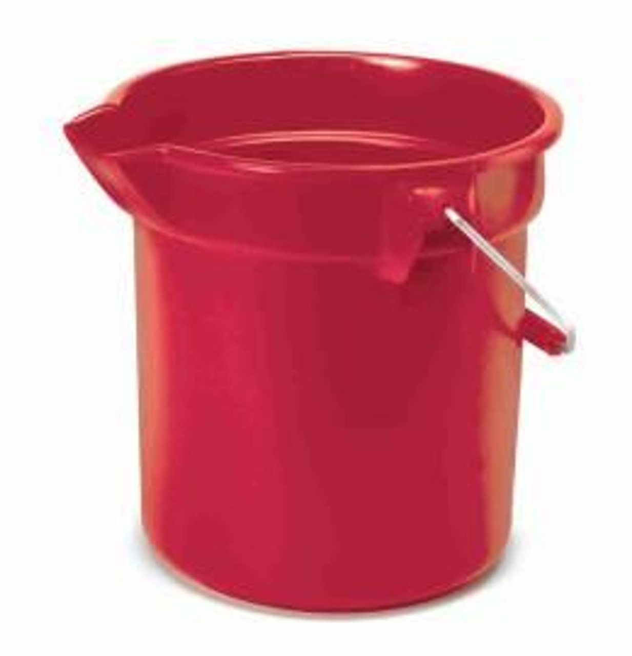 14 Quart Rubbermaid BRUTE® Bucket, Metal Handle - Red