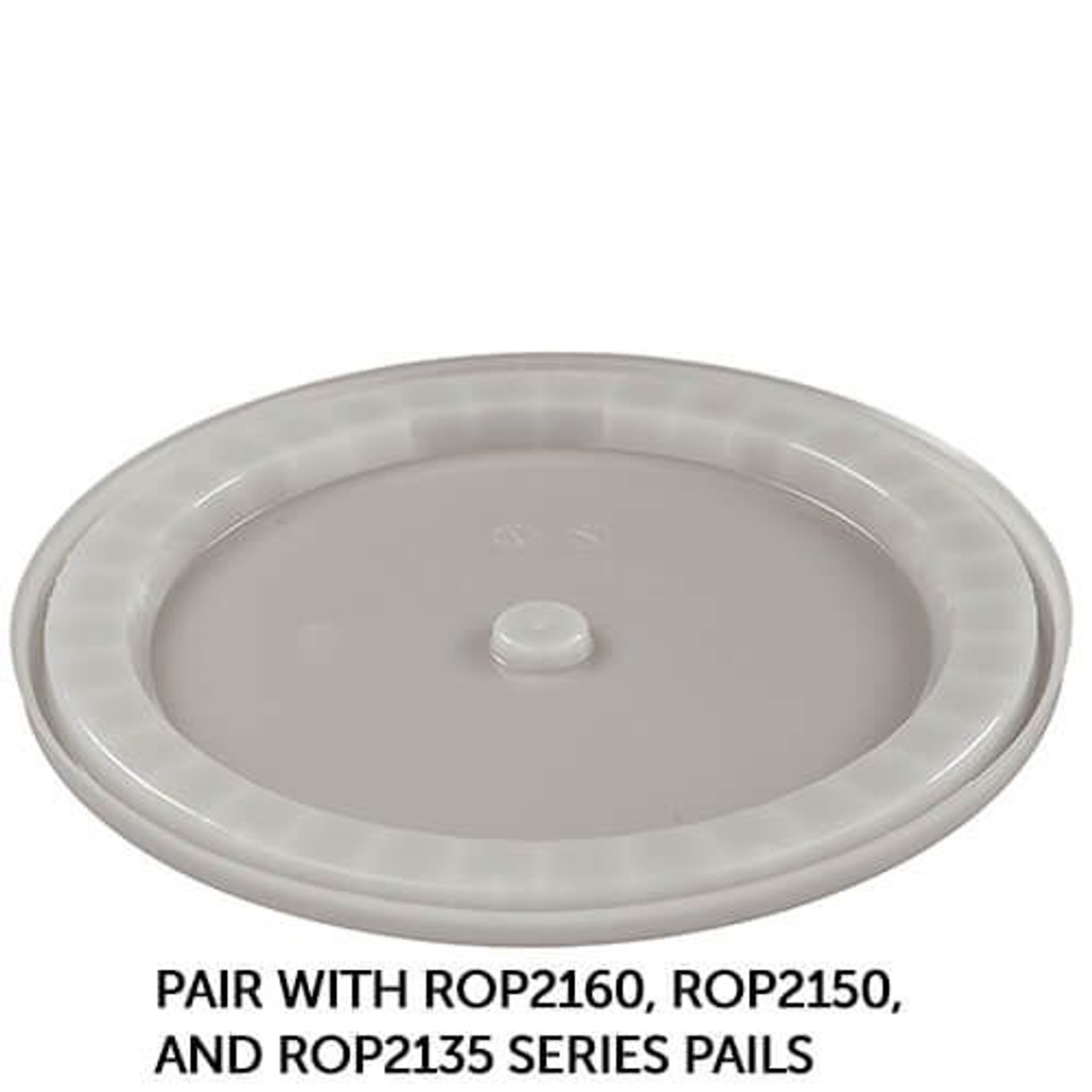 RightPail 5 Gallon Snap On Plastic Pail Lid – Natural