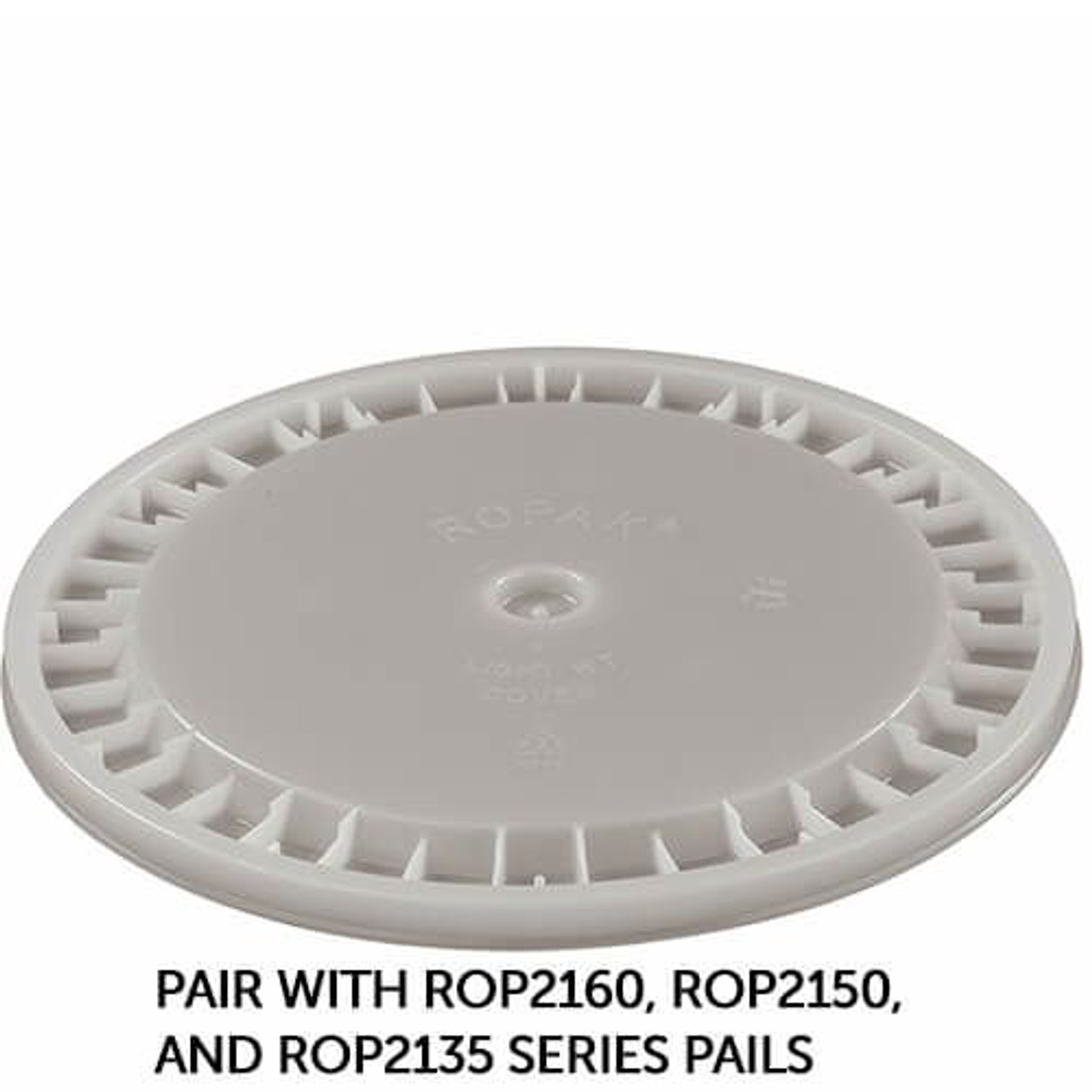 RightPail 5 Gallon Snap On Plastic Pail Lid – Natural