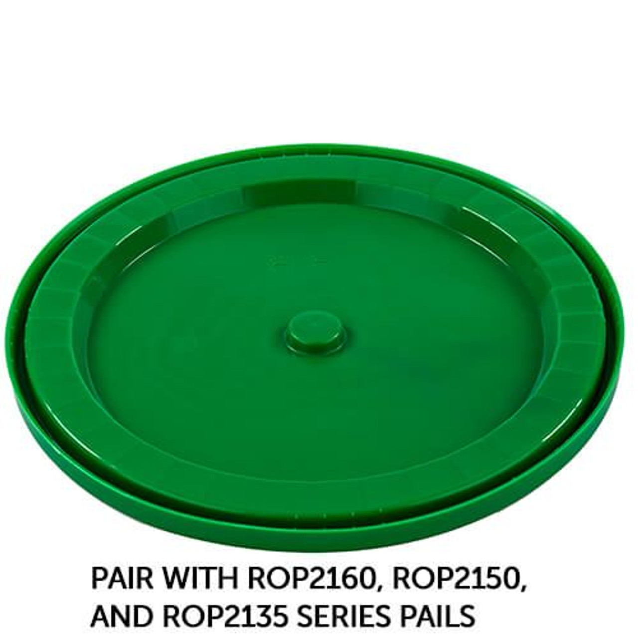RightPail 5 Gallon Snap On Plastic Pail Lid – Green
