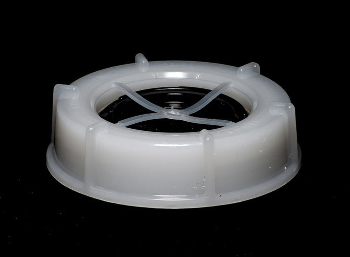 White Industrial Plastic Screw Cap with Flexspout® - 70mm