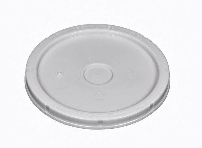1 Gallon Plastic Pail Lid with Gasket - White