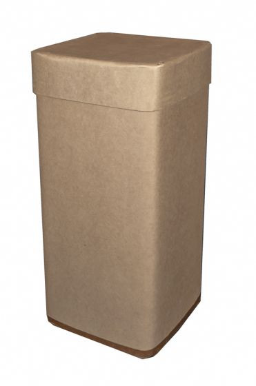 30 GALLON SQUARE FIBER DRUM, UN RATED, FIBER COVER