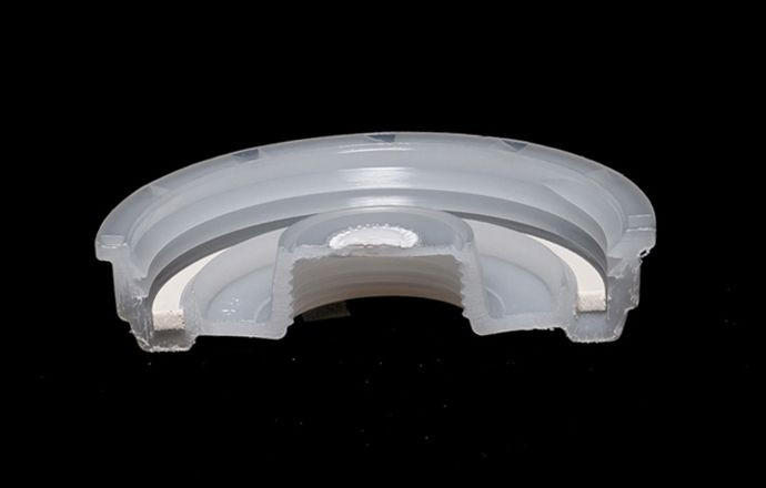 White Industrial Vented Plastic Screw Cap - 70mm