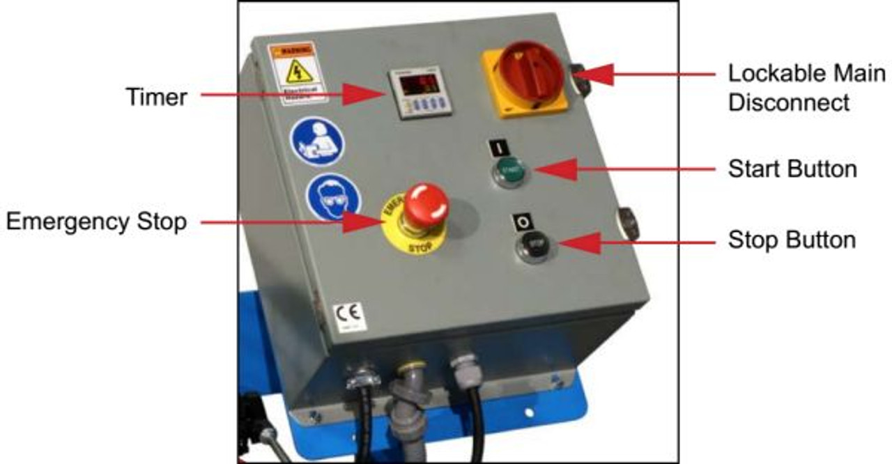 Tilt-To-Load Drum Tumbler - TEFC Motor