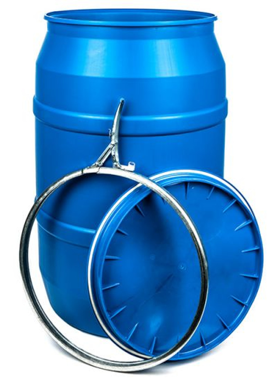 55 GALLON BLUE PLASTIC DRUM, OPEN HEAD55 GALLON BLUE PLASTIC DRUM, OPEN HEAD  