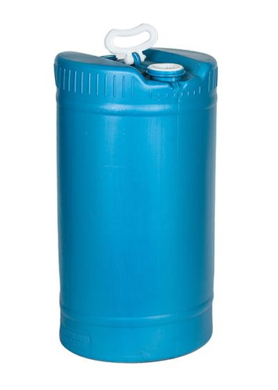 15 Gallon Tight Head Plastic Drum - Blue, UN Rated
